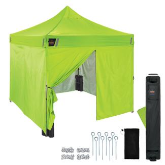 SHAX 6057 Heavy-Duty Pop-Up Tent Enclosed Kit - 10ft x 10ft