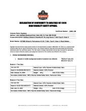 glowear 8276bk ansi isea 107 2020 declaration of conformity pdf
