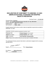 squids 3115 ansi isea 121 2023 certificate of compliance pdf